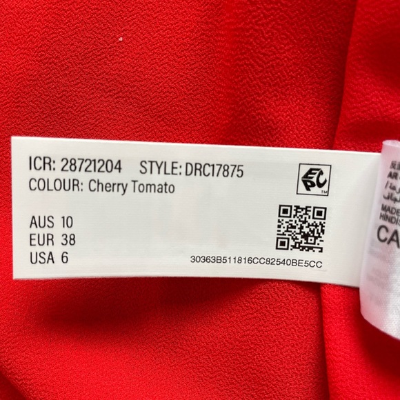 Briley Textured Shirt Dress - Cherry Tomato Color - Like new - Picture 10 of 13